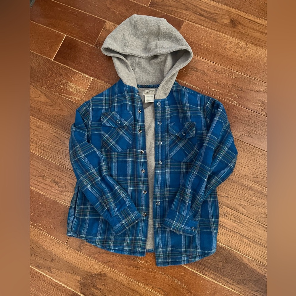 L.L. Bean Boys Flannel Coat